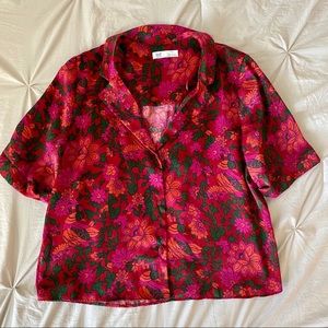 Zara Mid-rise button up